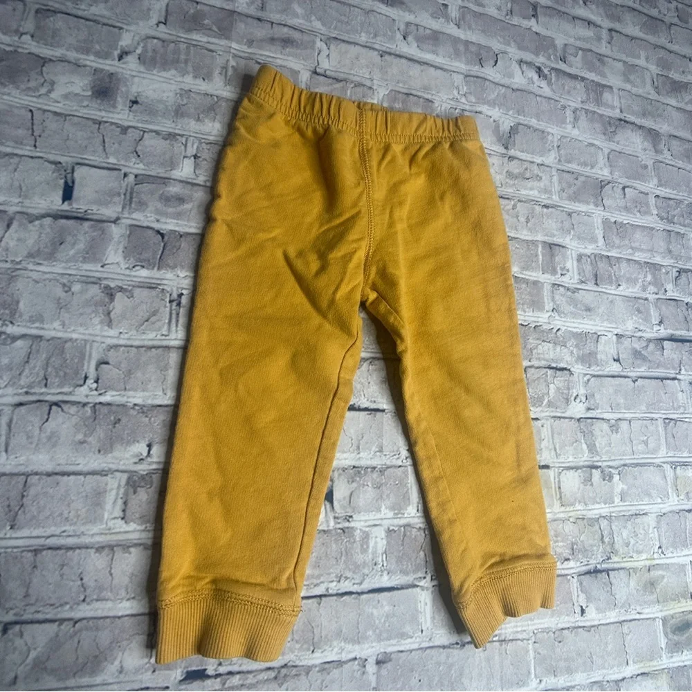 EUC Carter's Mustard Joggers for Kids Size 24 Months
